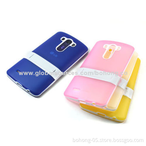 Matt TPU+PC holder case for LG G3